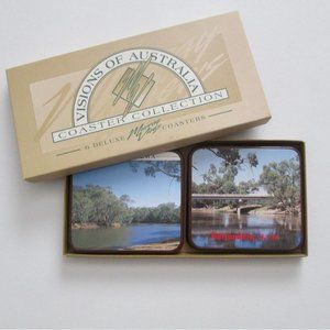 Visions Of Australia Deluxe Coaster Set 6 Murray Views Coasters Narrrandera